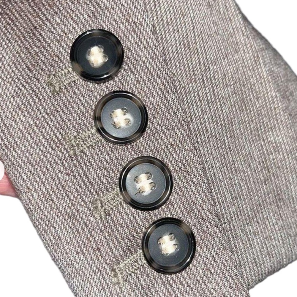 Talbots Brown Wool Jacket, Two Button Close - Size 6 - Picture 8 of 10